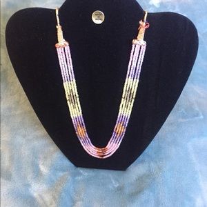 Precious stone necklace